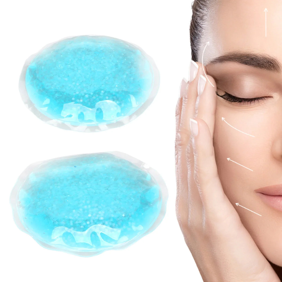 Ice Gel Eye Pads – Cooling Compress Mask, 1 Pair Cooling Eye Mask Qme Default Title