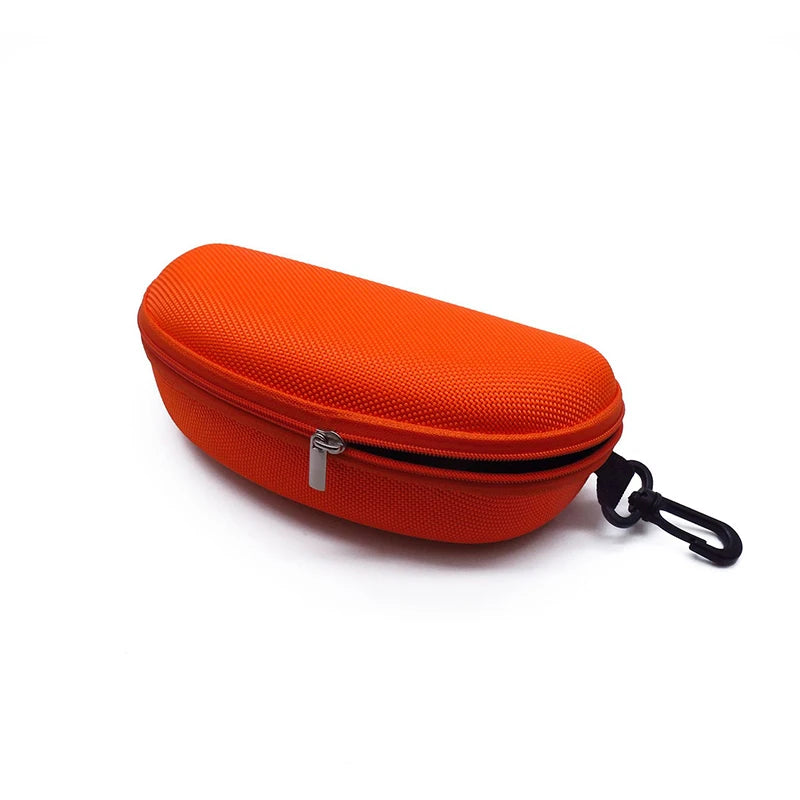 EVA Hard Glasses Case with Carabiner Hook | Colorful Zipper Eyeglasses Case Qst A7