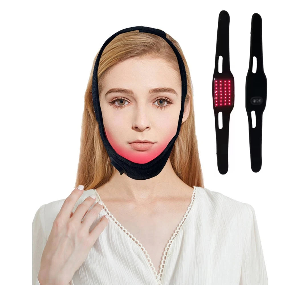 LED Red Light Therapy Chin Belt 660nm 850nm Infrared | ZONGKUNG LED Therapy Belt Qst
