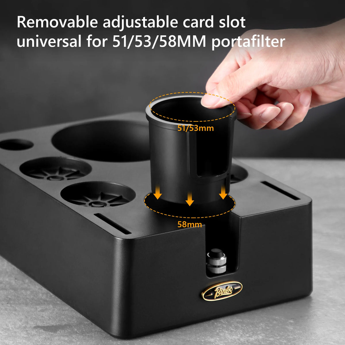 Bincoo Espresso Tamping Station Set – Knock Box & Powder Base Espresso Tamping Set Qst