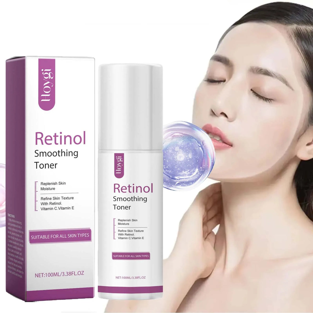 Retinol Hydrating Toner – Firming, Lifting & Fine Line Smoother Retinol Face Toner Qme