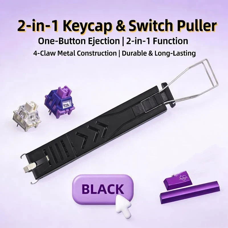 2-in-1 Keycap Puller & Switch Remover for Gaming Keyboards Keyboard Tool Qme