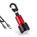 BORUiT 300LM Mini LED Flashlight – 7 Modes, Type-C Keychain LED Flashlight Qst 1PC