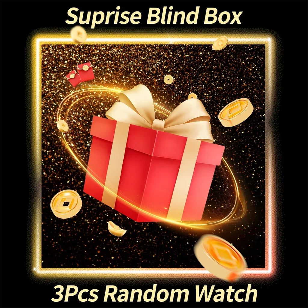 Women's Mystery Watch & Bracelet Blind Box Set – 3 Pcs Watch Gift Set Qme