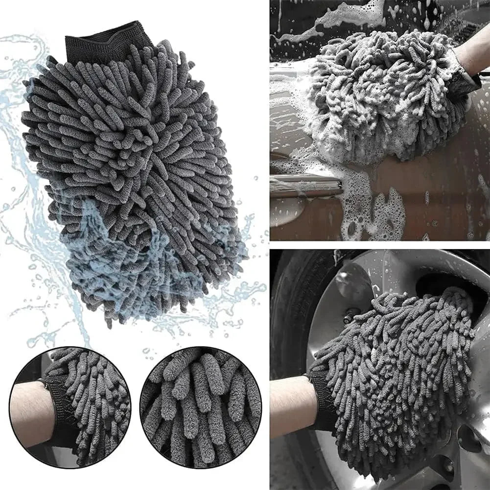 Car Wash Detailing Kit – Collapsible Bucket, Mitt & Sponge Car Detailing Kit Qme