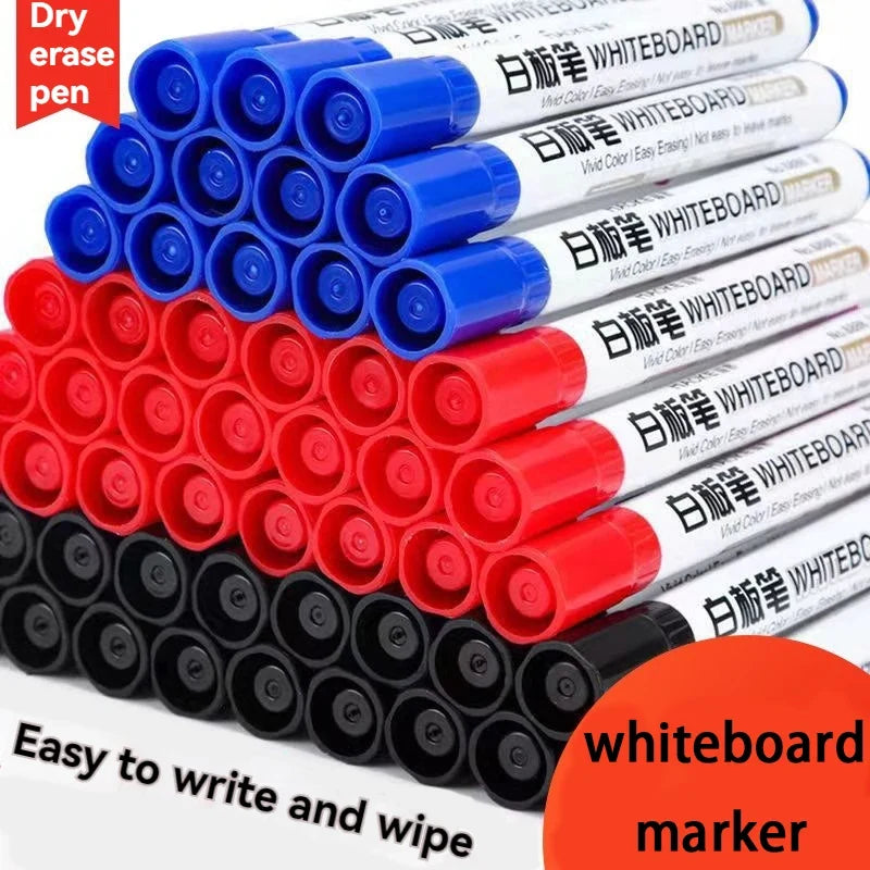 Dry Erase Whiteboard Markers Thin Nib – 4 Colors | Qme Dry Erase Markers Qme