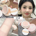 Qme Double Layer Powder Cushion – Brightening Natural Finish Powder Cushion Foundation Qme GX2015-1