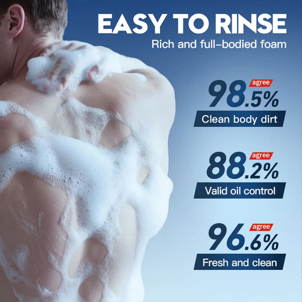 Men's 3-in-1 Bath Soap – Witch Hazel, Aloe & Moisturizing Oil Men's Bar Soap Qme