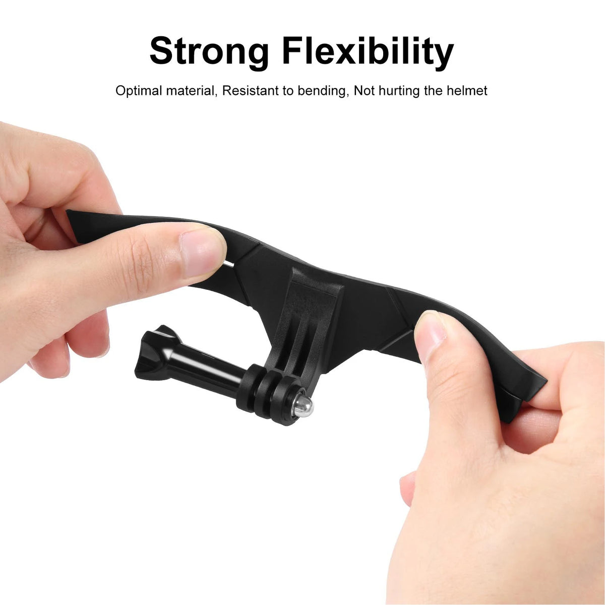 Motorcycle Helmet Chin Mount for Action Camera – Anti-Slip Helmet Camera Mount Qst