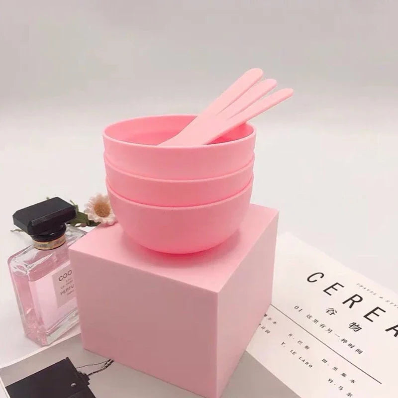 DIY Face Mask Mixing Bowl & Spoon Set – Portable Beauty Tools Face Mask Mixing Set Qme