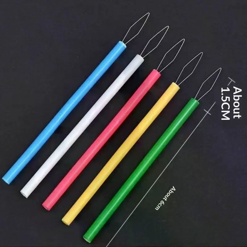 Colorful Cylindrical Needle Threader Sewing Tool – 6 Colors Needle Threader Qme