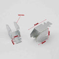 Aluminum Shelf Support Clips for Cabinets & Bookcases – 10 pcs Shelf Support Clips Qme A2