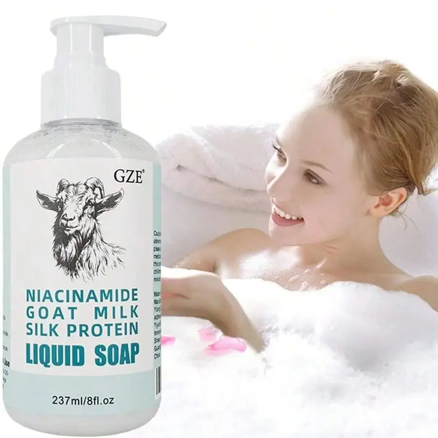 GZE Niacinamide Goat Milk Silk Protein Moisturizing Liquid Soap Moisturizing Liquid Soap Qme