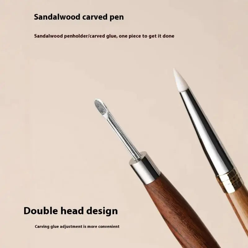 Double-Headed Nail Art Brush Pen – Carving & Painting Tool Nail Art Brush Pen Qst