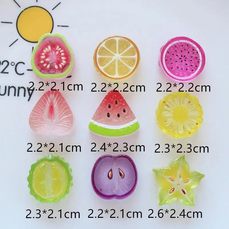Mini Watermelon Flat Back Cabochons | Kawaii Fruit DIY Craft DIY Craft Cabochons Qme