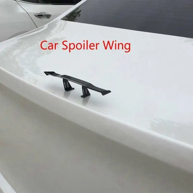 Mini GT Carbon Fiber Style Rear Spoiler Wing | No-Drill Car Spoiler Wing Qme