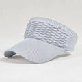 Women's Open Top UV Sun Visor Cap – Summer Beach Hat Sun Visor Cap Qst Gray