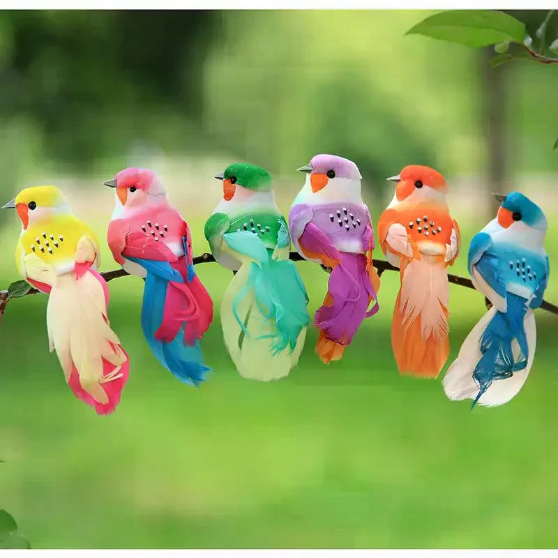 3D Artificial Foam Feather Birds – Party & Wedding Decor Decorative Craft Birds Qme