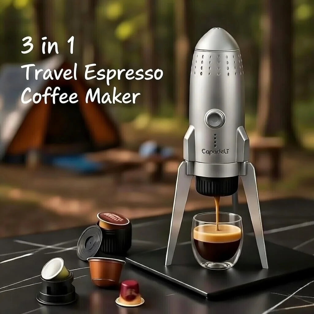 RECAFIMIL Cordless Portable Capsule Espresso Maker for Travel Portable Espresso Maker Qst