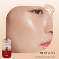 Air Cushion BB Cream Butterfly Puff Foundation | Qme Air Cushion Foundation Qme 01 Ivory