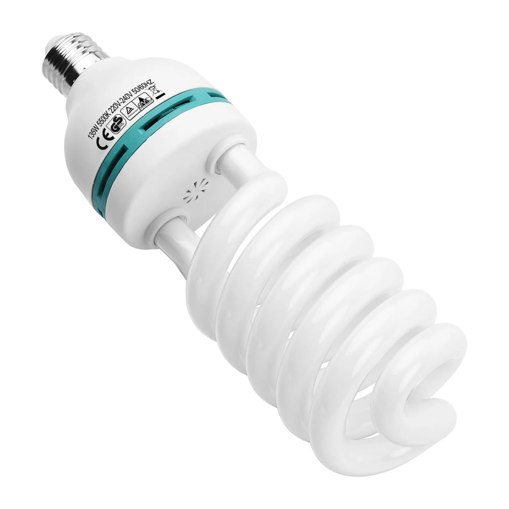 Andoer 135W 5500K Daylight Spiral Bulb E27 – Studio Lighting Studio Light Bulb Qst