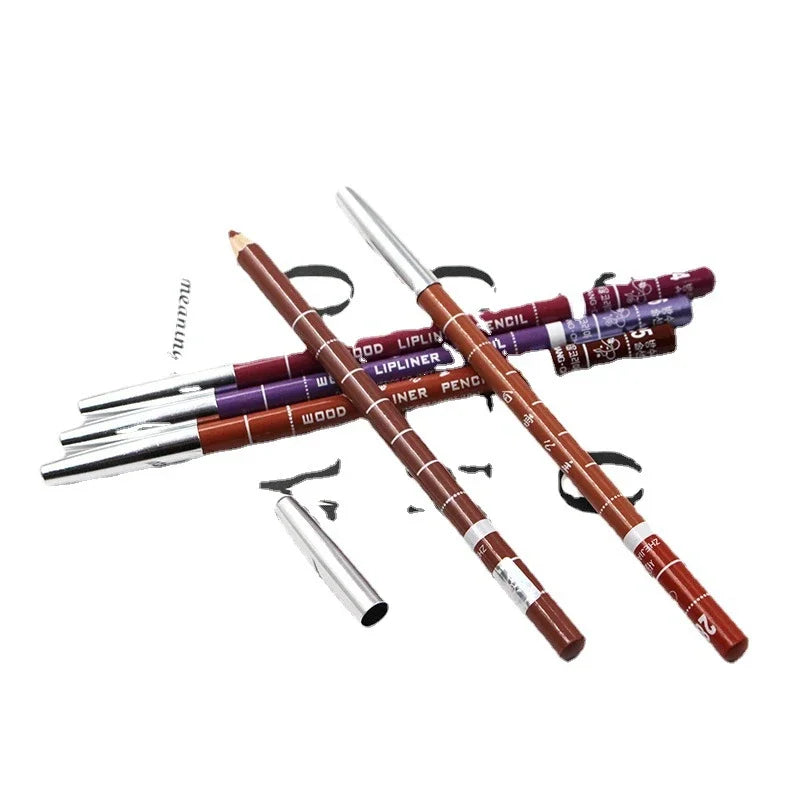 28-Color Waterproof Matte Lip Liner – Long-Lasting Pencil Lip Liner Pencil Qme