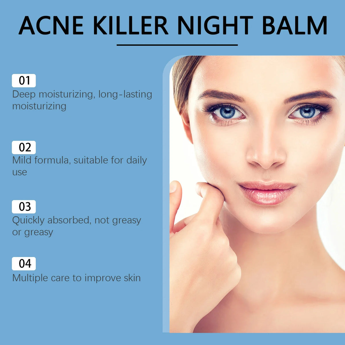 Oil-Balancing Blemish Face Cream – Pore Minimizing & Hydrating Face Cream Qme