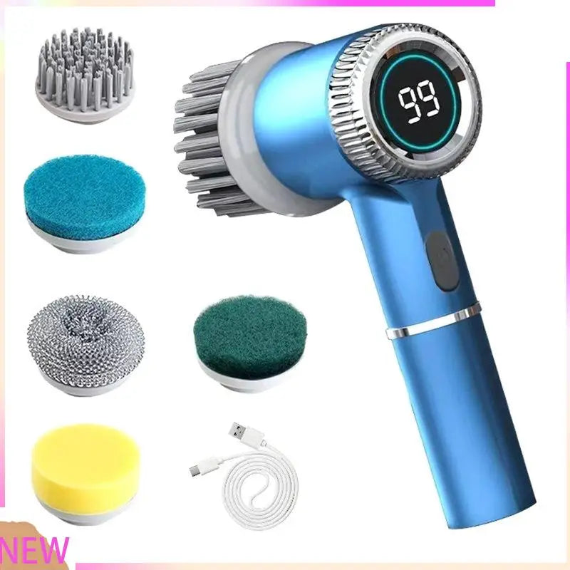 MiLESEEY B15C Electric Spin Scrubber – 5 Heads, 3-Speed Electric Spin Scrubber Qst As Shown