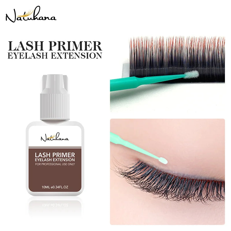 NATUHANA Eyelash Extensions Glue Primer 10ml | Lash Fix Lash Extension Primer Qme