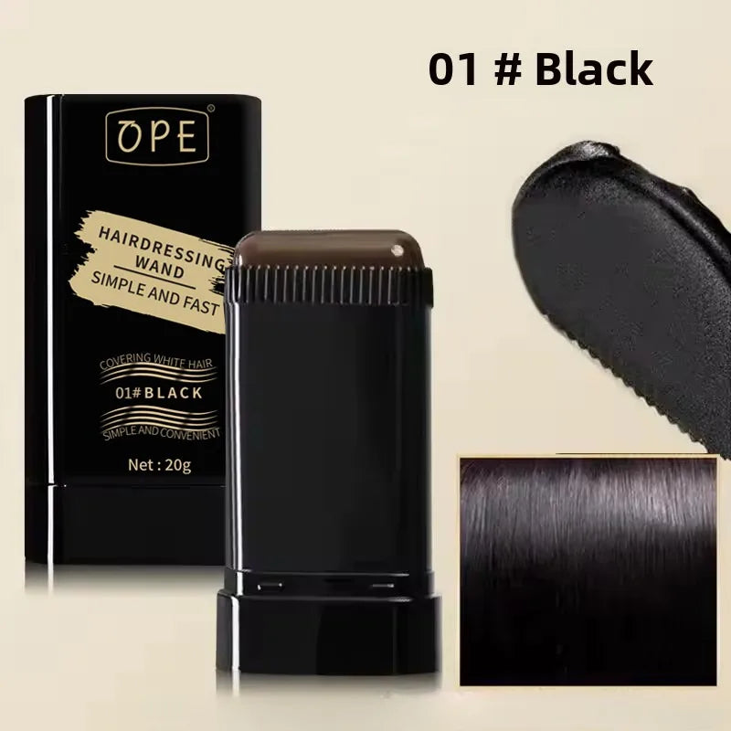 Qme 3-Color Hair Dye Stick – Instant Gray Root Coverage Hair Color Stick Qme 01 Black