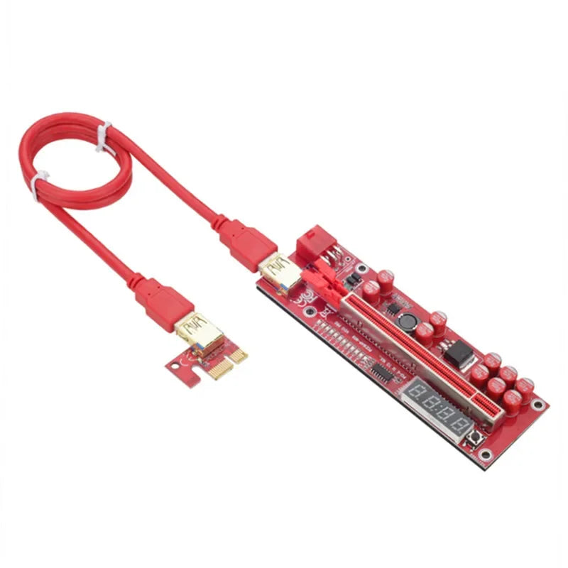 PCIe x1 to x16 GPU Extension Cable V013PRO | Digital Display PCIe Riser Cable Qme