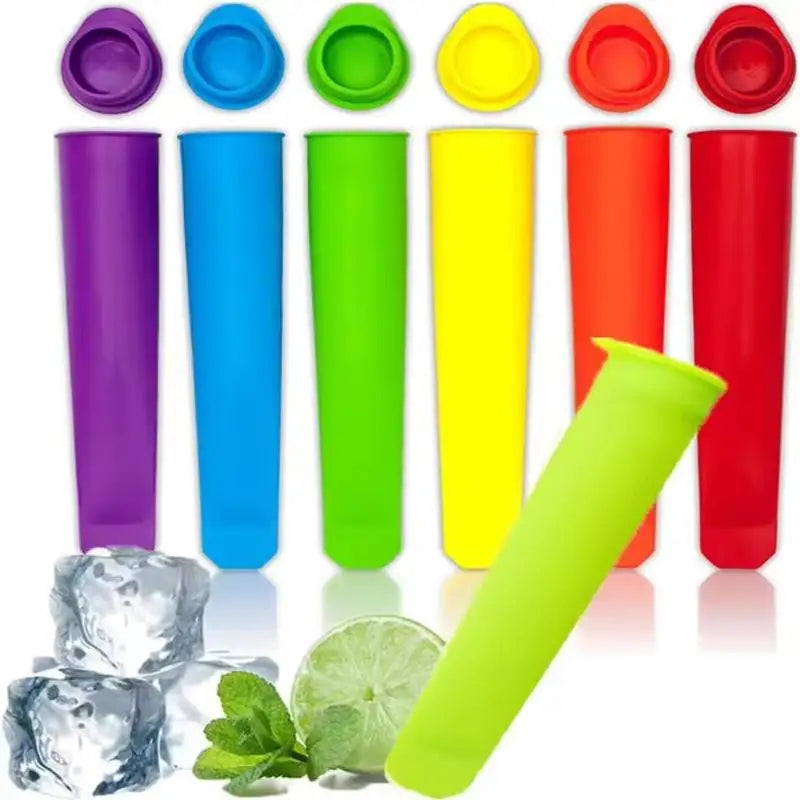 Silicone Popsicle Molds 6-Pack – Leak-Proof, Easy Release Popsicle Mold Set Qst Default Title