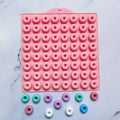 64-Cavity Mini Donut Silicone Mold – Chocolate, Candy & Jelly Silicone Candy Mold Qme Pink 64Cavities
