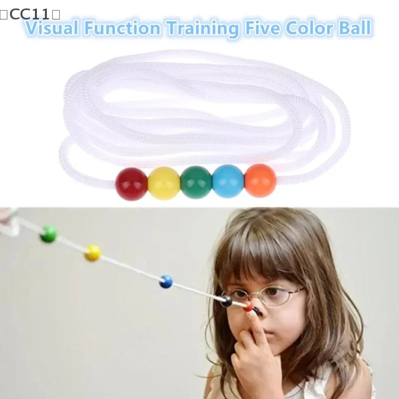 Five-Bead Brock String Vision Convergence Training Tool Vision Training Tool Qme