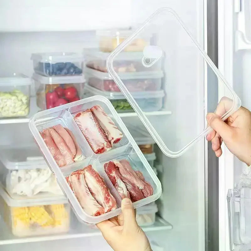 Food Grade Sealed Refrigerator Storage Box | Meal Prep Crisper Food Storage Container Qme
