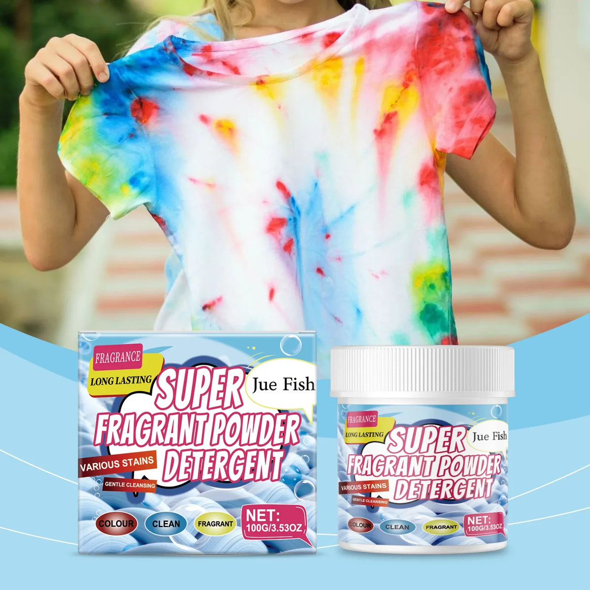 Qme Laundry Powder – Deep Stain Removal & Fresh Scent Powder Detergent Qme