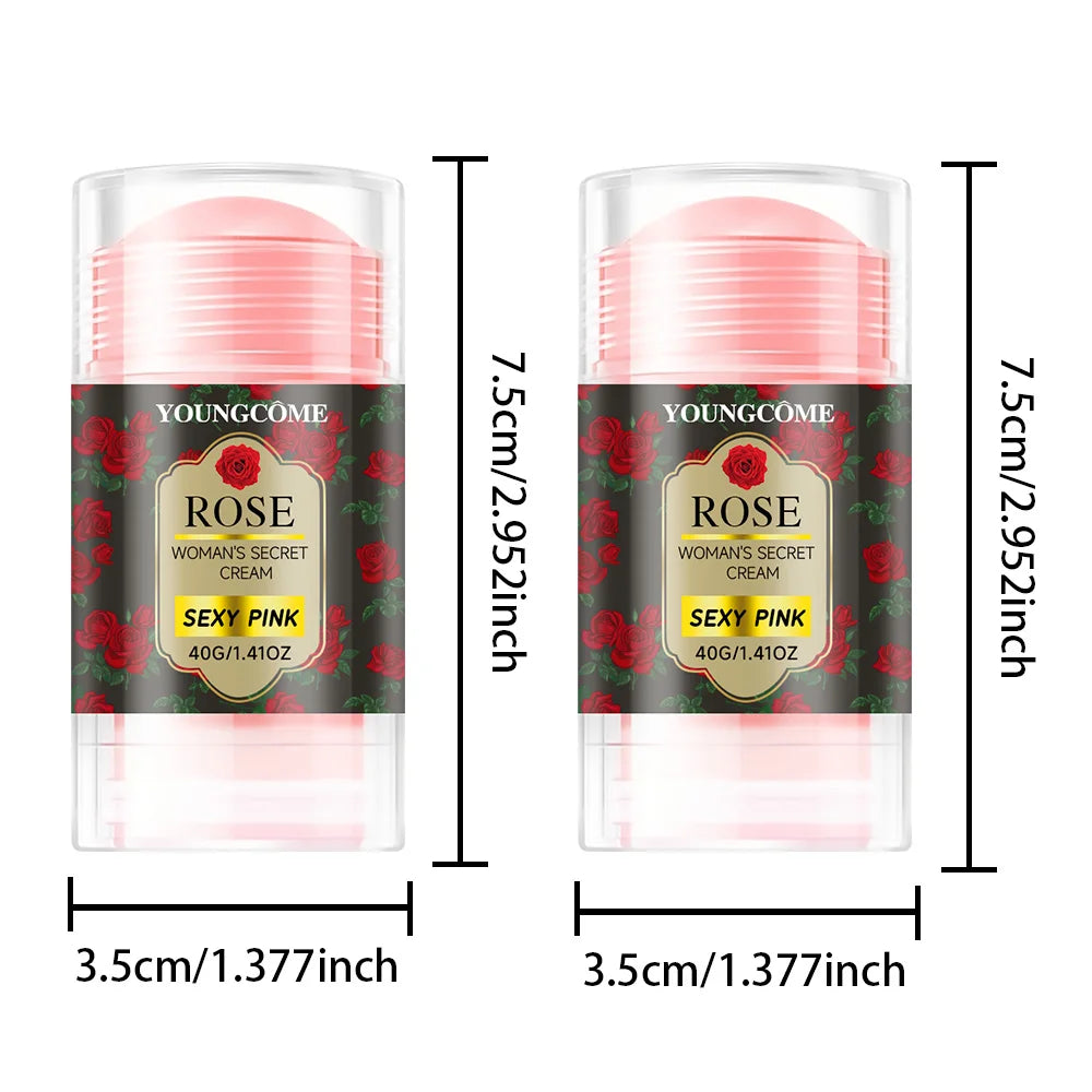 YOUNGCOME Rose Moisturizing Cream Stick – Face & Body Hydration Moisturizing Cream Stick Qst 2PCS