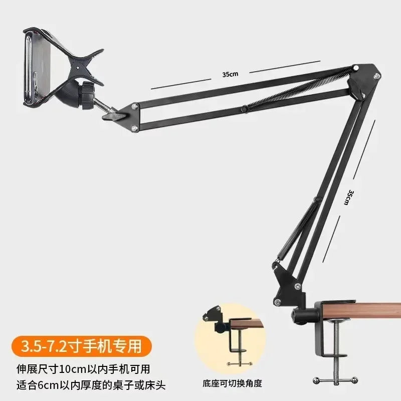 360° Rotating Tablet & Phone Stand – Aluminum Bed & Desk Mount Tablet Phone Stand Qme Cantilever K36 two China Mainland