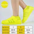 Silicone Rain Shoe Covers – Non-Slip, Waterproof & Reusable Waterproof Shoe Covers Qme YELLOW S