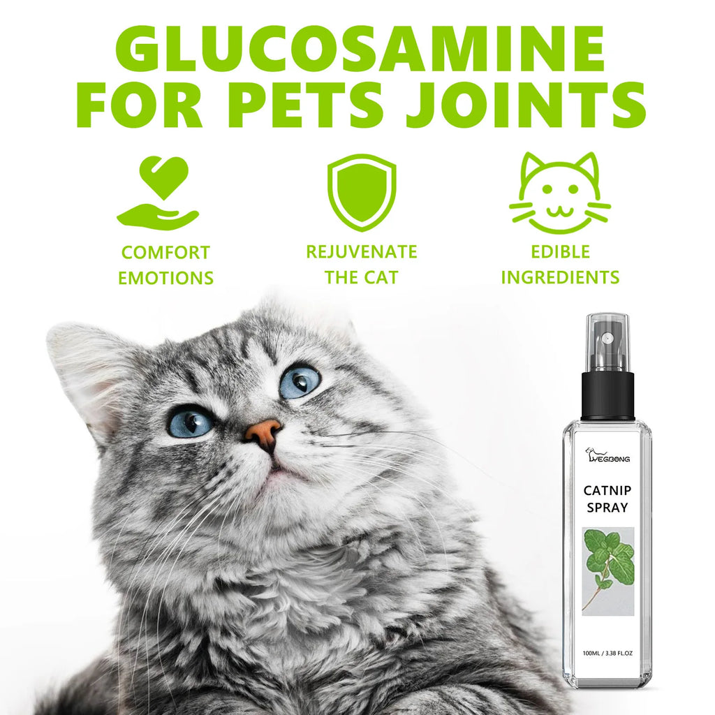 Natural Catnip Spray – Peppermint Cat Training Inducer | Qme Cat Training Spray Qme