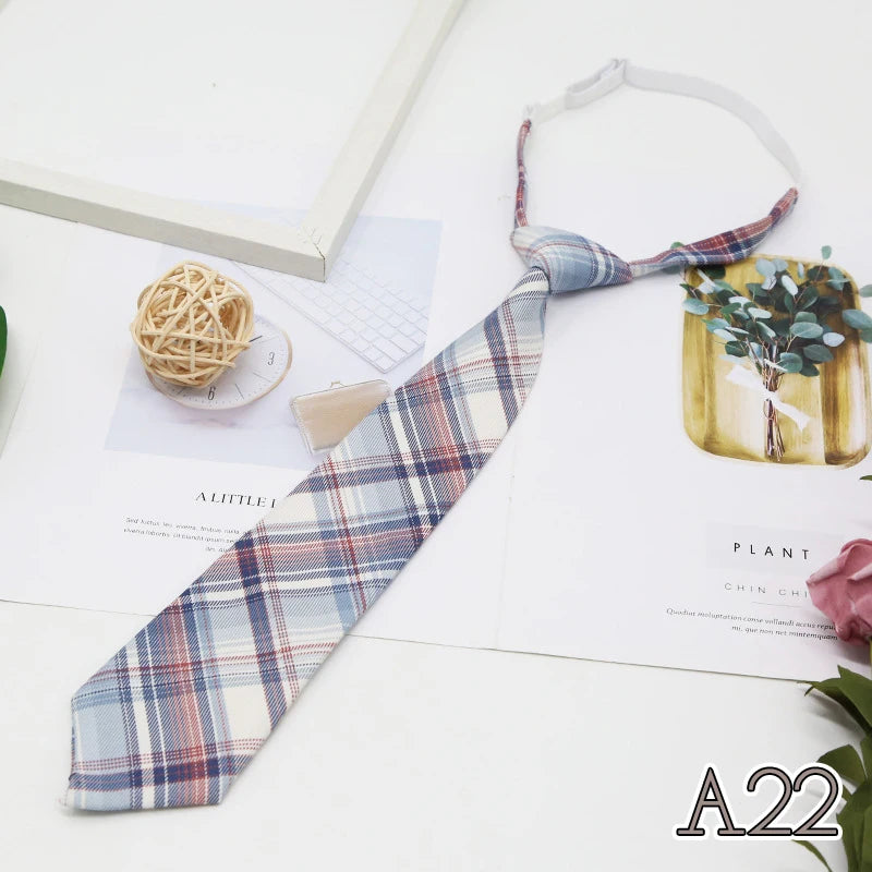 Women's JK Plaid Bow Tie Detachable Collar – College Style Detachable Bow Tie Qst A22