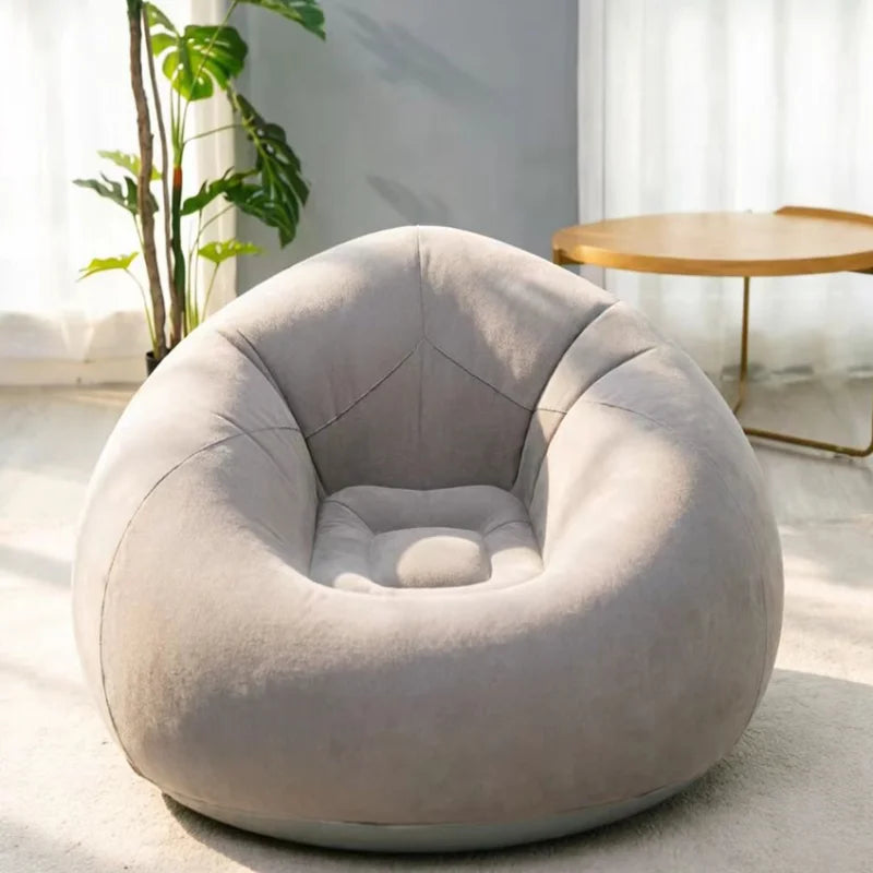 Portable Inflatable Round Air Sofa – Indoor & Outdoor Lounge Inflatable Lounge Chair Qme