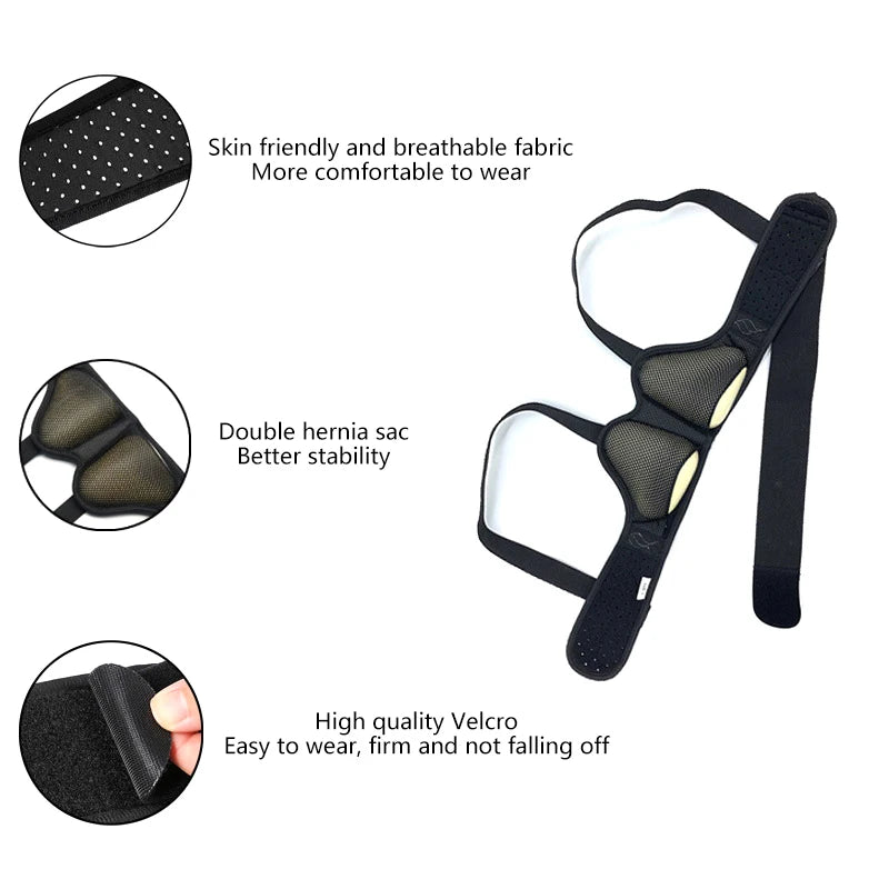 Men's Adjustable Inguinal Groin Support Belt & Compression Pads Groin Support Belt Qst