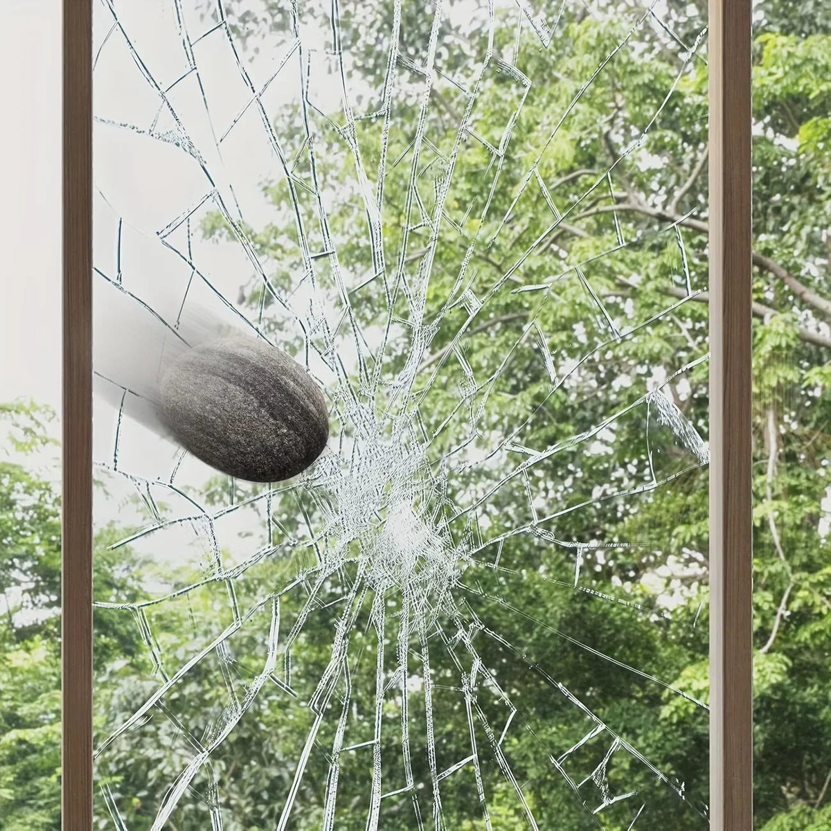 Transparent Self-Adhesive Shatterproof Window Safety Film 50cm Window Safety Film Qme