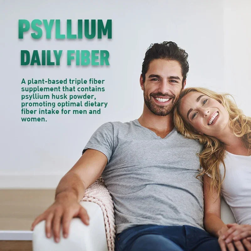 Psyllium Husk Capsules with Inulin & Acacia | Soluble Fiber Fiber Supplement Qst