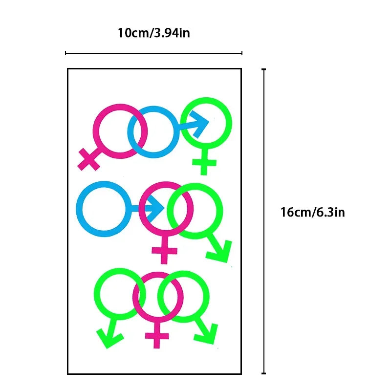 Temporary Body Art Stickers – Waterproof & Sweat-Proof Tattoo Temporary Tattoo Stickers Qme SL-015