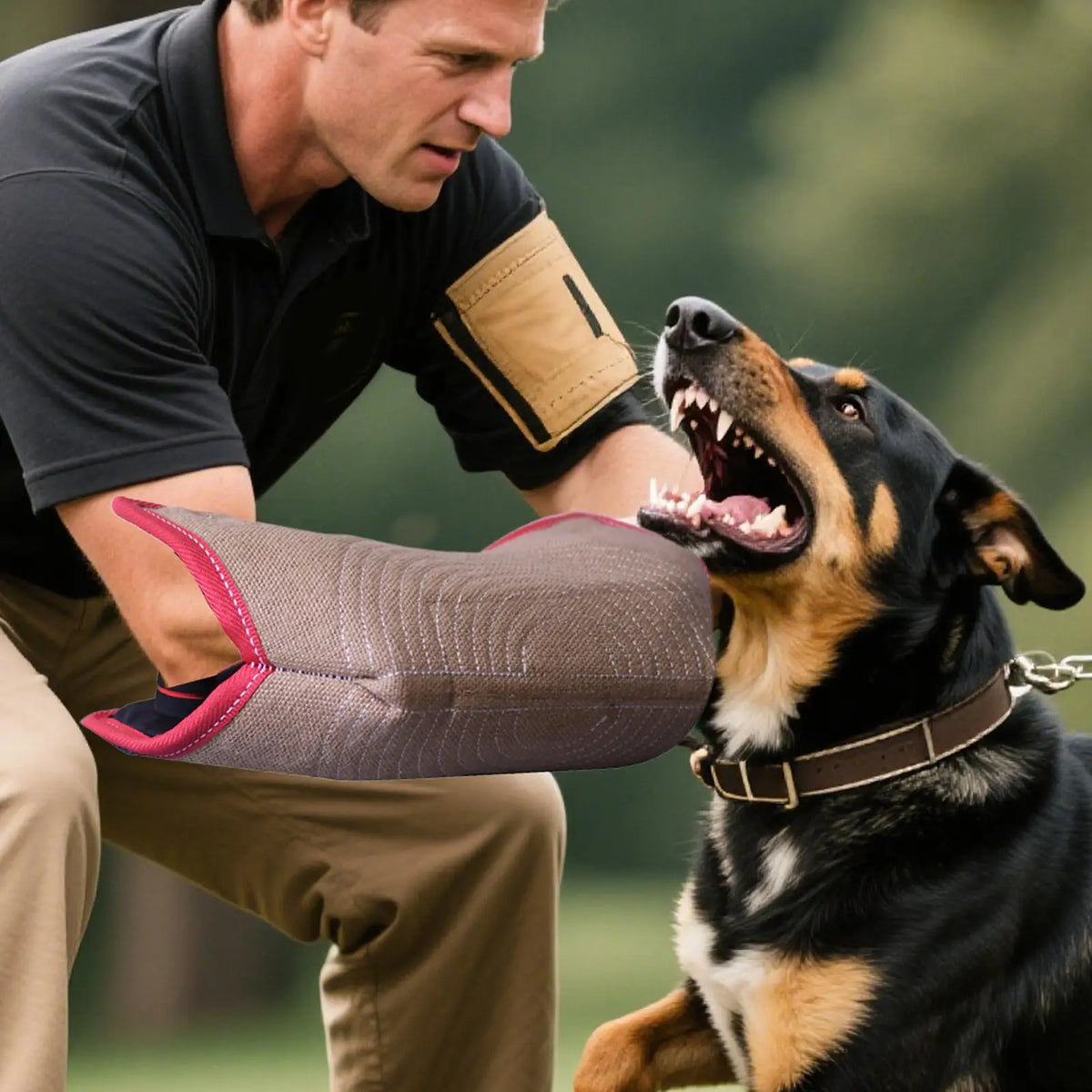 Dog Bite Sleeve for Training – Linen Arm Protection Sleeve Dog Training Sleeve Qme