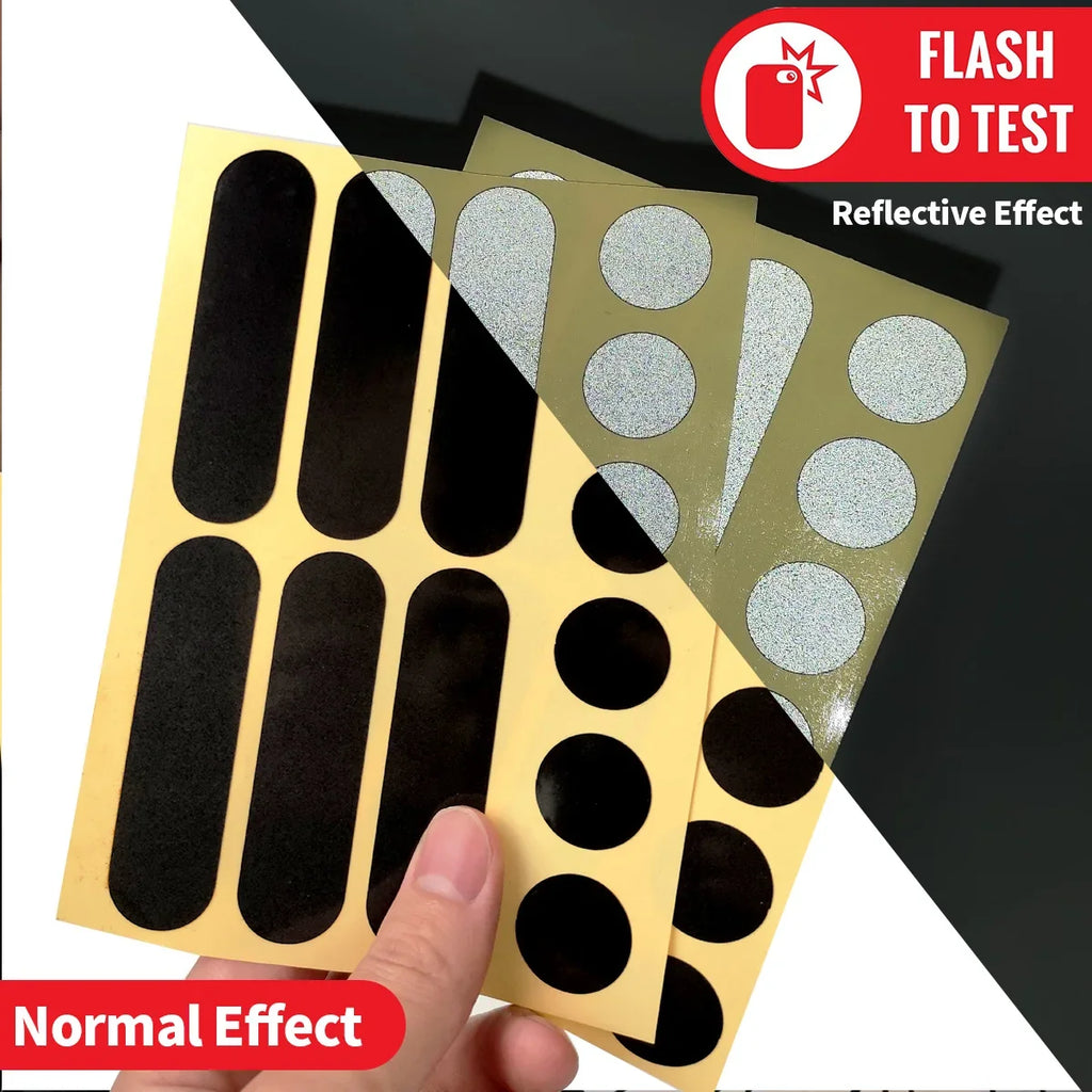 Motorcycle Helmet Reflective Stickers – Circular & Oval | Qme Reflective Helmet Stickers Qme
