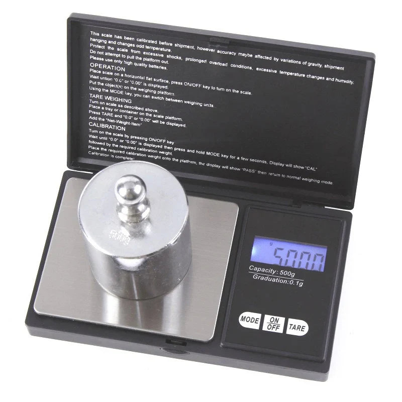 Mini Digital Pocket Jewelry Scale – 0.01g Stainless Steel Digital Pocket Scale Qme 1kg-0.1