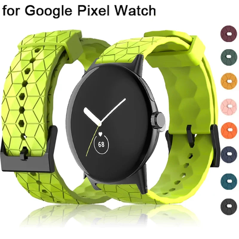 Silicone Sport Band for Google Pixel Watch 1 & 2 – 17 Colors Silicone Watch Band Qme